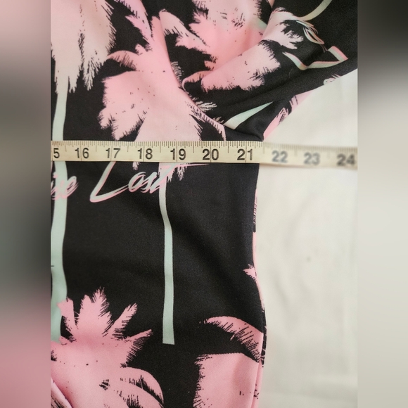 Conspriacy By Wesc Unisex Black And Pink Palm Tree Design Sweatsuit Size M/L - Picture 10 of 16